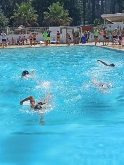 cours de natation camping les Embruns